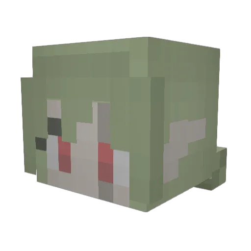 obkt Minecraft avatar head, 3D render