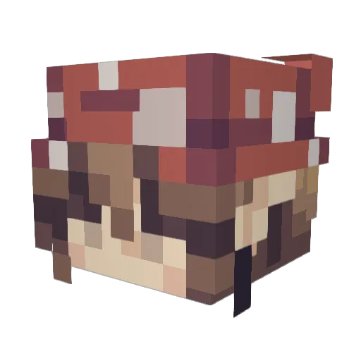 obliivn Minecraft avatar head, 3D render