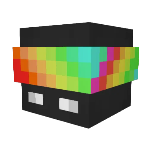 oblith Minecraft avatar head, 3D render
