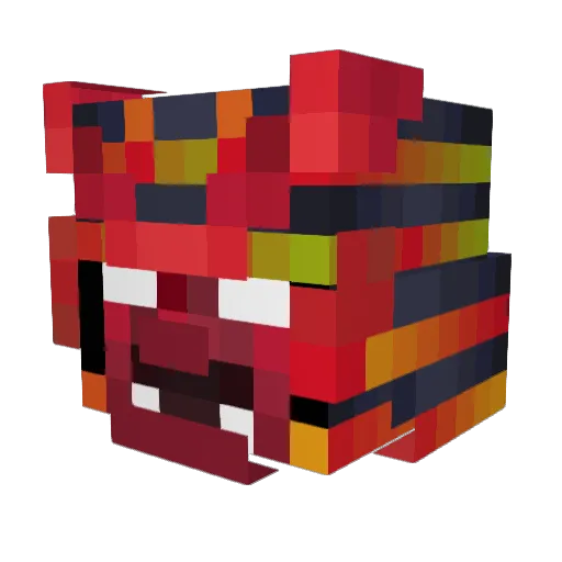oblizzards Minecraft avatar head, 3D render