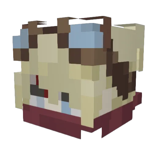 obloczek77 Minecraft avatar head, 3D render