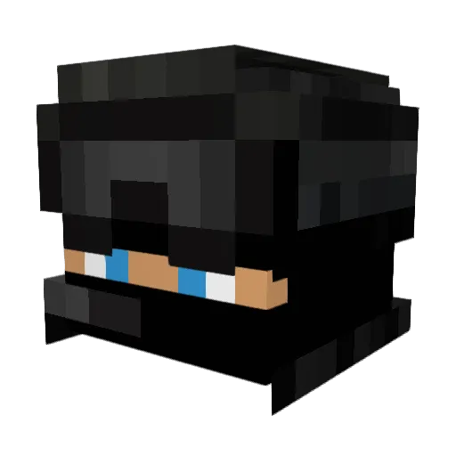obmax123 Minecraft avatar head, 3D render