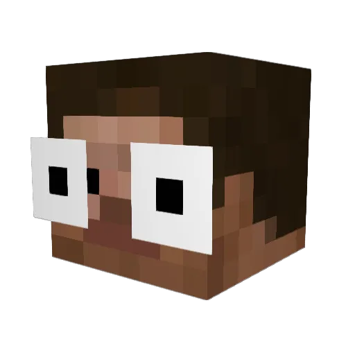 obo69 Minecraft avatar head, 3D render