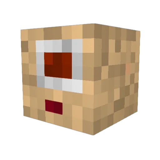 obr007 Minecraft avatar head, 3D render