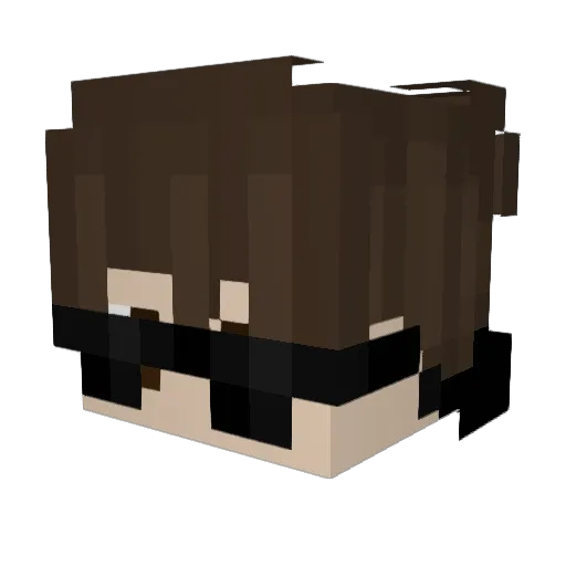 obscht Minecraft avatar head, 3D render