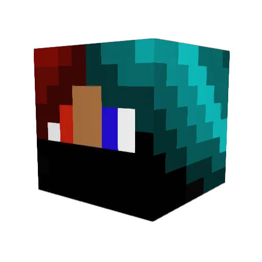 observation_guy Minecraft avatar head, 3D render