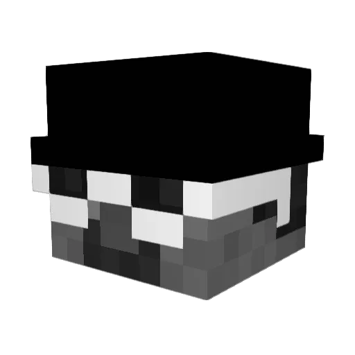 obsessionedd Minecraft avatar head, 3D render