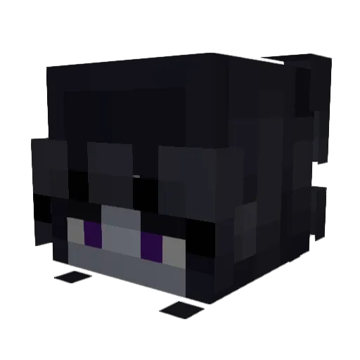 obseyed Minecraft avatar head, 3D render