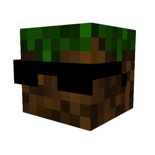 obsiWall19 Minecraft avatar head, 3D render