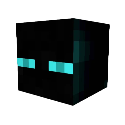 obsidian_flame Minecraft avatar head, 3D render