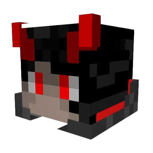 obsidiandarke Minecraft avatar head, 3D render