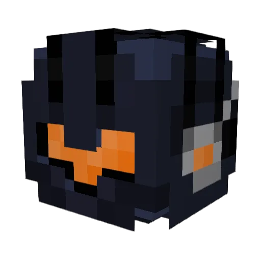 obsidionze Minecraft avatar head, 3D render