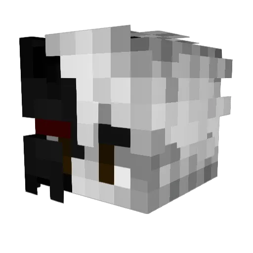 obsidyon Minecraft avatar head, 3D render