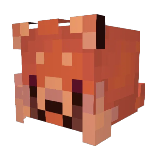 obstadou Minecraft avatar head, 3D render