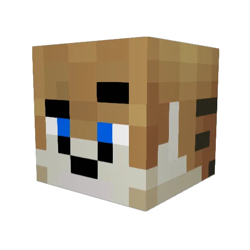obstjogurt Minecraft avatar head, 3D render