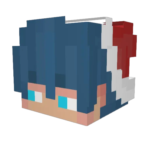 obvLeumas Minecraft avatar head, 3D render