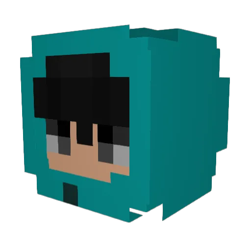 obvSchlafi Minecraft avatar head, 3D render