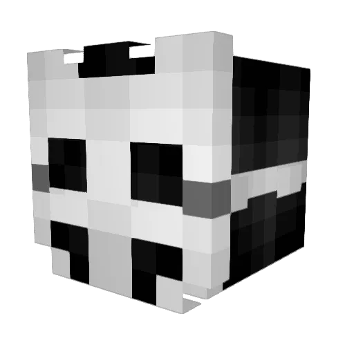 obviouslee Minecraft avatar head, 3D render