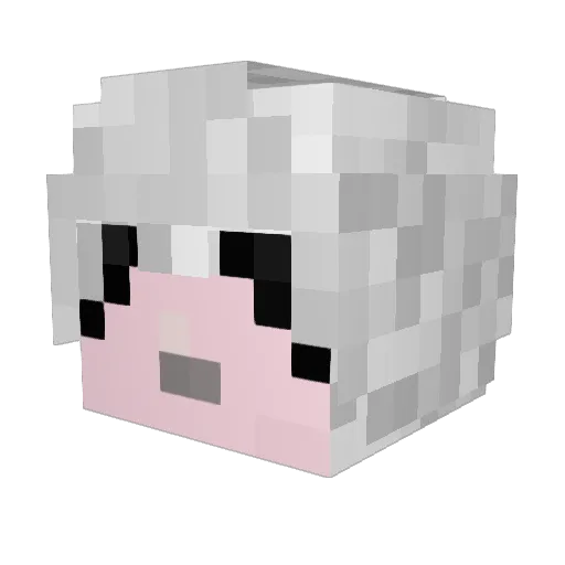 oby12341 Minecraft avatar head, 3D render