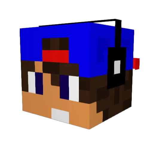 oby1kanoby Minecraft avatar head, 3D render