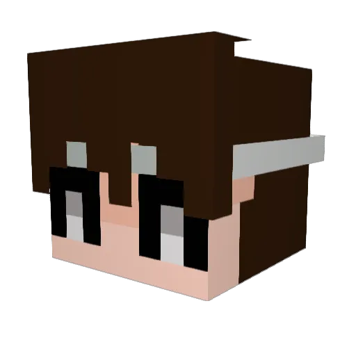 oca12354 Minecraft avatar head, 3D render