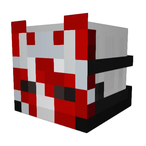 ocamizin Minecraft avatar head, 3D render