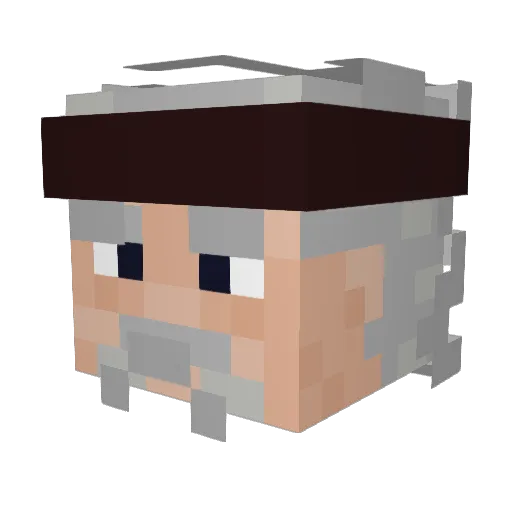 ocap Minecraft avatar head, 3D render