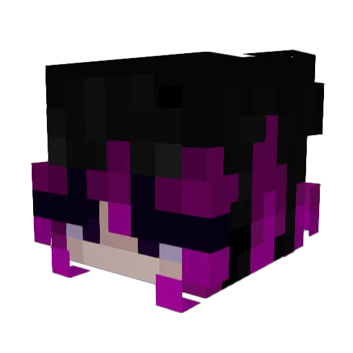 ocaramia Minecraft avatar head, 3D render