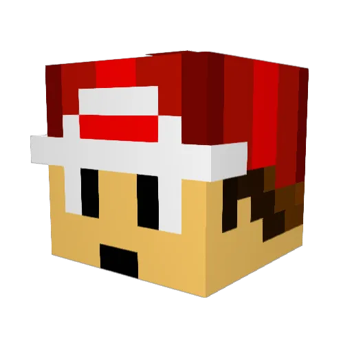 occidere Minecraft avatar head, 3D render