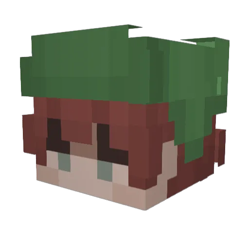 occultish_rat Minecraft avatar head, 3D render
