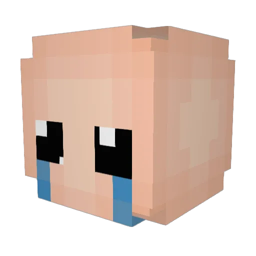 oceaconn Minecraft avatar head, 3D render