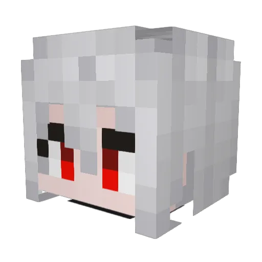 oceanYuzuki Minecraft avatar head, 3D render