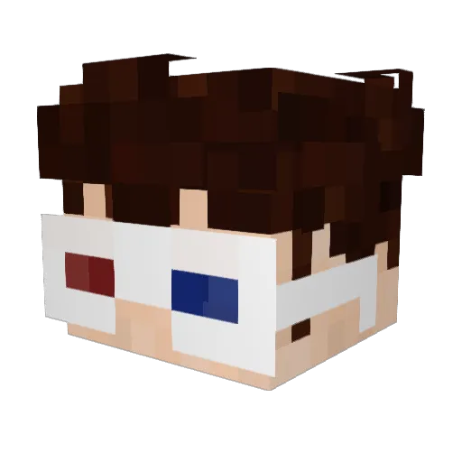 oceanboy38 Minecraft avatar head, 3D render