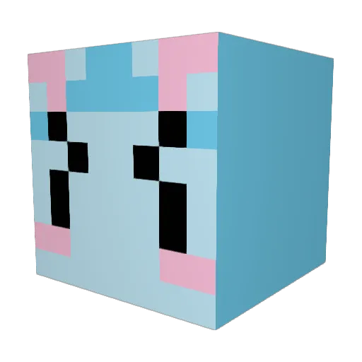 oceaniccamred Minecraft avatar head, 3D render