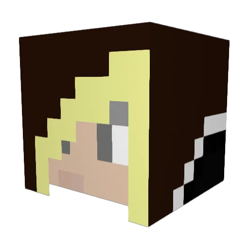 oceanicegg Minecraft avatar head, 3D render