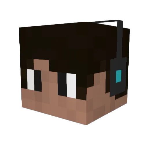 oceanmaster_3 Minecraft avatar head, 3D render