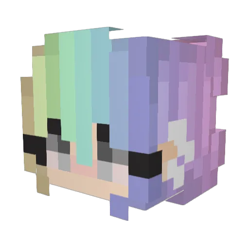 oceannie123 Minecraft avatar head, 3D render