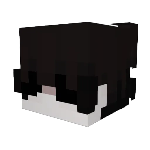oceanroses_ Minecraft avatar head, 3D render