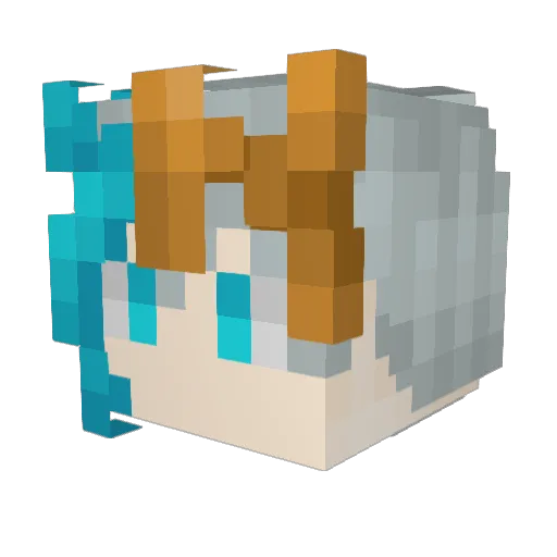 oceanyyds Minecraft avatar head, 3D render