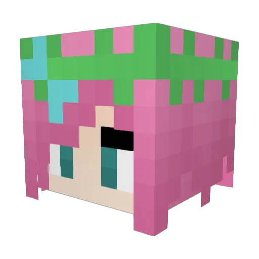 ocelot22 Minecraft avatar head, 3D render