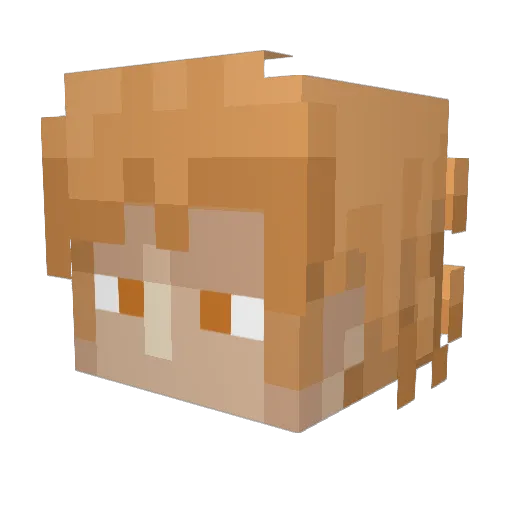 ocelot720 Minecraft avatar head, 3D render