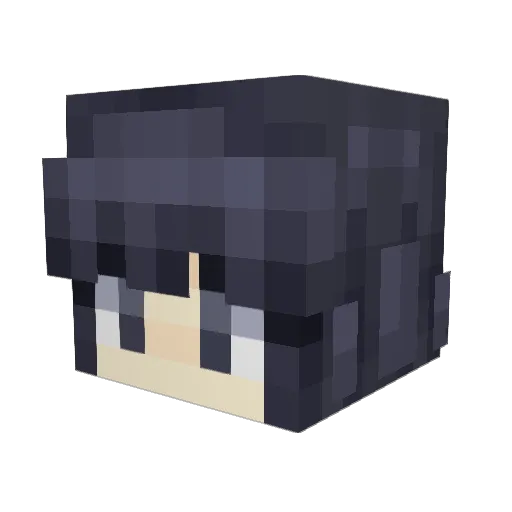 ocelotgolem Minecraft avatar head, 3D render