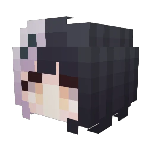 ocelotnine Minecraft avatar head, 3D render