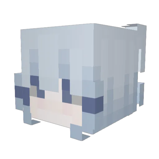 oceun Minecraft avatar head, 3D render