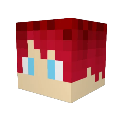 ochaone_ Minecraft avatar head, 3D render