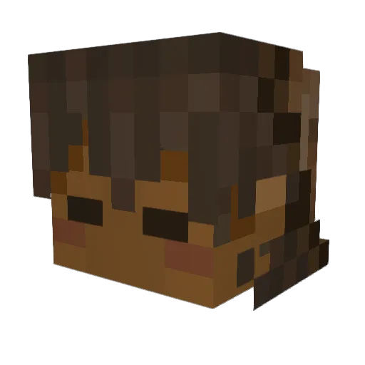 ochasaii Minecraft avatar head, 3D render