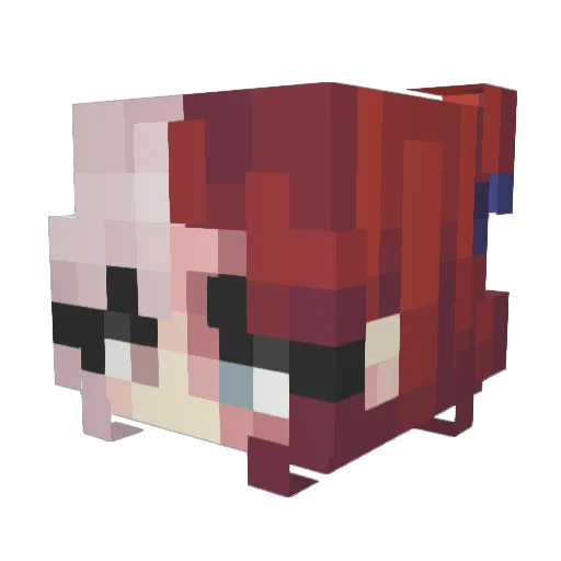ochatsuki Minecraft avatar head, 3D render