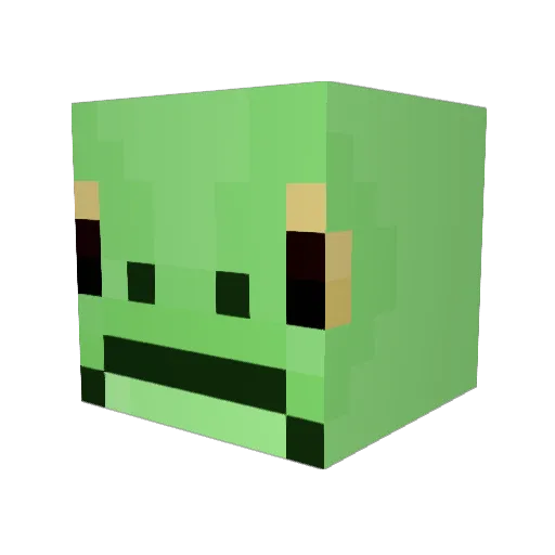ocikitty Minecraft avatar head, 3D render