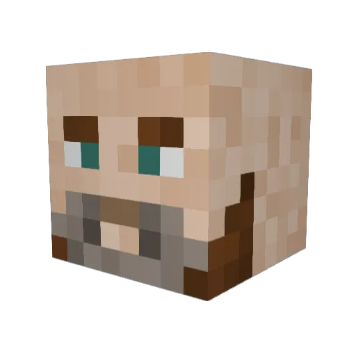 oclouis Minecraft avatar head, 3D render