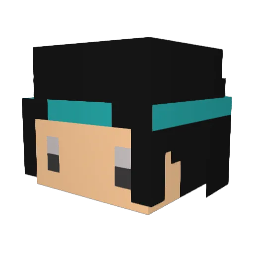 ocnei Minecraft avatar head, 3D render